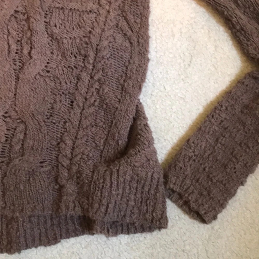 Anthropologie Moth Cross Cables in brown